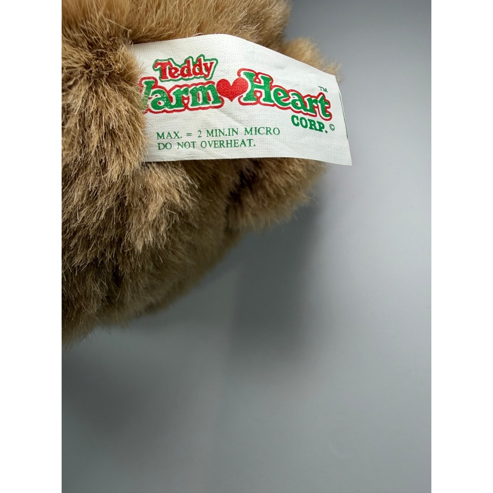 VTG Teddy Warm Heart Plush 11" Brown Microwaveable Stuffed Animal - Picture 11 of 16